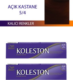 Resim Litae LitaeTrend 2 Adet Single Tüp Boya Saç Boyası Açık Kestane 5/4 