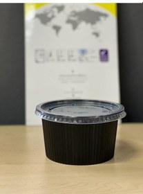 Resim Plastik Federli Çorba Kasesi Kap + Kapak 600'lü 