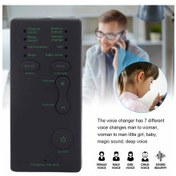 Resim Xindoker 7 Ses Değiştirme Seçeneği İle Mini Ses Değiştirici Cihazı - Telefon, Bilgisayar, Oyun Platformları İçin Plug & Play, Taşınabilir Abs Malzeme 