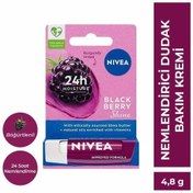 Resim Nivea Bakım Yapan Dudak Bakım Kremi Black Berry 4,8 gr 