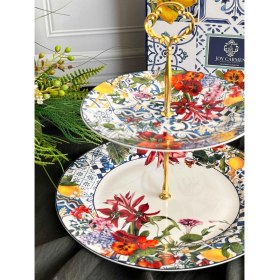 Resim Italy Garden Katlı Kek Kurabiye Standı 