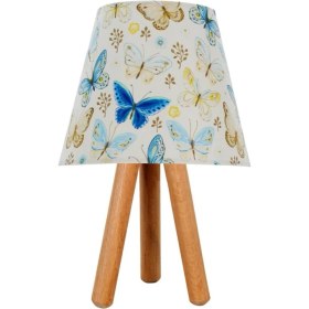 Resim Evlight Çocuk Odası Üç Ayaklı Ahşap Abajur 