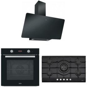 Resim Franke Siyah Ankastre Set (FPJ 915 V BK A Davlumbaz- FHNG 905 Bk Ocak - FSL 86 H BK Fırın ) 
