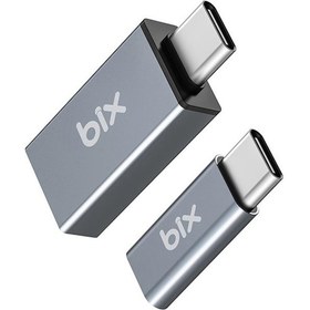Resim Bix Adp-04 Type-C Micro Usb ve Usb 3.0 Dönüştürücü Adaptör 