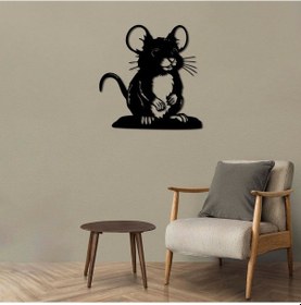 Resim Yaramaz Fare Metal Duvar Dekoru 