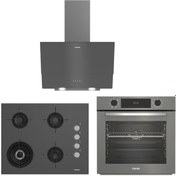 Resim Altus Ala 322 G-ala 535 G-ala 189 Dg Antrasit Gri Ankastre Set 