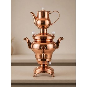Resim Beem 3 L Elektrikli Semaver Paslanmaz Çelik Rose Gold | 1800W Ayarlanabilir Termostatlı Çay Makinesi Musluklu 