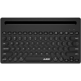 Resim Geeksen Ajazz 320i Kablosuz Bluetooth Ve 2.4ghz Çift Modlu Ergonomik 79 Tuşlu Klavye - Siyah Optik 