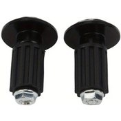 Resim Cloudstore Siyah Cnc Metal Motosiklet Gidon Tutacakları Seti 2 Parça 