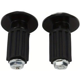 Resim Cloudstore Siyah Cnc Metal Motosiklet Gidon Tutacakları Seti 2 Parça 