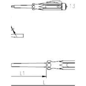 Resim İzeltaş 4550 Elektrik Kontrol Kalemi 190 mm 