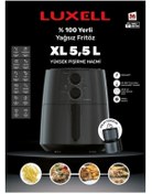 Resim Luxell Fastfryer Xl 5.5 Litre Yağsız Sıcak Hava Fritözü Airfryer 