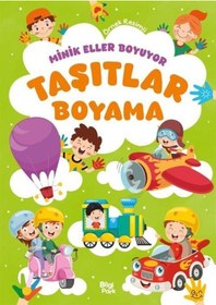 Resim Minik Eller Boyuyor Taşıtlar Boyama Kitabı Örnek Resimli 