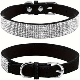 Resim Rhinestone Köpek Tasmaları, Güçlü ve Dayanıklı, Aşınmaya Dayanıklı Küçük Orta Büyük Köpek Tasmaları 