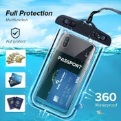 Resim Yüksek Kaliteli Telefon Kuru Çantası - 360° Yüksek Kalite, Kredi Kartları ve Nakit için Çok Fonksiyonlu Kılıf, Dokunmatik Ekran Uyumlu, Hafif ve Taşınabilir Yüzme, Sörf, Kano, Balıkçılık İçin (Siyah) Seyahat Gereksinimleri Taşıyıcı | Şeffaf Tasarım | Güvenli Kapama Sistemi, Yüksek Kaliteli Çanta 