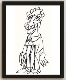 Resim Nezih Danyal Tipler Kişiye Özel Sertifikalı Sınırlı Fine Art Karikatür Baskı NTP00047 