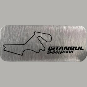 Resim CRF Reklam Promosyon Matbaa Metal Istanbul Park Haritası Etiketi Arkası Yapışkanlı 3x7 cm 1 Adet 