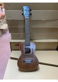 Resim Karma Markalardan Üst Soprano Masif Maun Ağacı Ukulele 