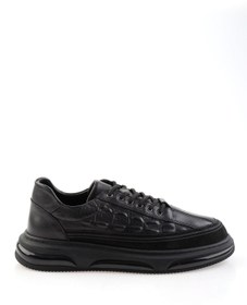 Resim Bambi Siyah Hakiki Deri Erkek Sneaker E01080219003 
