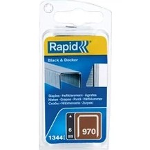 Resim Storemax Zımba Teli Tip 970, 6 mm Zımba, 1.344 Adet, & Decker El ve Elektrikli Zımba Makineleri Için Düz Tel Kıskaçlar 