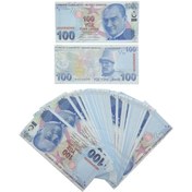 Resim 100 Adet 1 Deste Sahte Geşersiz 100 Tl Düğün Para Nişan Kına 