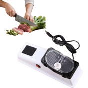 Resim Profesyonel USB Elektrikli Bıçak Bileme Aleti - Ev Mutfakları için Çift Taraflı Yüksek Hızlı Döner Bileyici ile 6 Değiştirilebilir Taşlar ve Koruyucu Kapak, Çeşitli Bıçaklara Uygun 