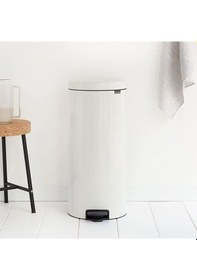 Resim Bra 111785 Beyaz Pedallı Çöp Kova 30L Beyaz 