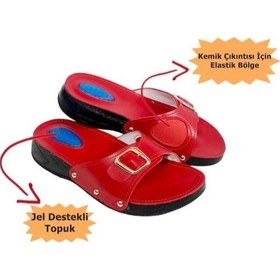 Resim Medikaltec Topuk Dikeni Terliği Kırmızı 41 Numara 