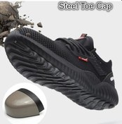 Resim Luckydog Xoutdoor Erkek Çelik Burunlu Spor İş Ayakkabısı - Siyah 545345849 Siyah Siyah 