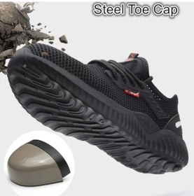 Resim Luckydog Xoutdoor Erkek Çelik Burunlu Spor İş Ayakkabısı - Siyah 545345849 Siyah Siyah 