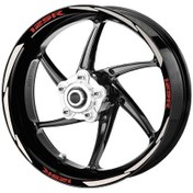 Resim Deeb Honda Cbr125 Jant Şeridi Reflektif Beyaz Kırmızı Model S 