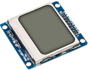 Resim Nokia Uyumlu 5110 84x48 LCD Ekran (Mavi Arka Işıklı) 