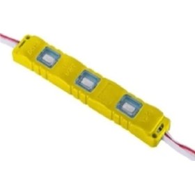 Resim Emay Center 3'lü Enjeksiyon Kasa Modül LED 12V, Arkası Yapışkanlı 12 Volt 3lü 5630 LED - Sarı 