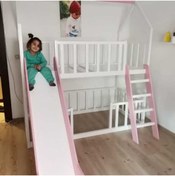 Resim Deniz mobilya Montessori Ranza Kaydıraklı Beyaz Pempe 