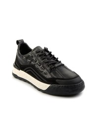 Resim Bambi Siyah Leather Erkek Sneaker E01398300643 Siyah 