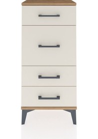 Resim Arges Komodin 4 Çekmeceli 44x30x96 Çam-aytaşı Çam 
