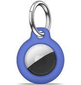 Resim Xuweiwei Mavi Airtag Kılıfı, Dönen Koruma, Pc Sert Kasa, Anahtarlık Ve Evcil Hayvan Tasması 