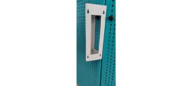 Resim Üçgen Açılı Diafon 12X35X12 Zil Paneli, Metal Yön Çevirme ve Koruma Kutusu Bej 