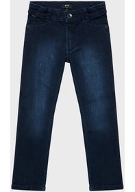Resim Hugo Boss Çocuk Kot Pantolon 24710/z09 Rınse Wash Lacivert 