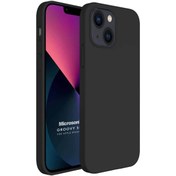 Resim Microsonic Apple Iphone 13 Mini Kılıf Groovy Soft Siyah 