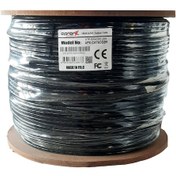Resim Apronx Cat6 23AWG 305 Metre Outdoor 0.57 MM Siyah Network Kablosu 