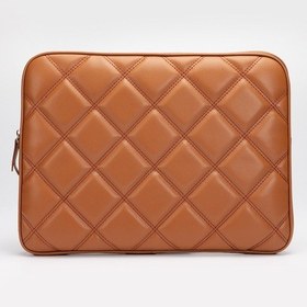 Resim Başkent Çanta 13.3'' ve 14'' Apple Uyumlu MacBook Air Kapitone Deri Laptop Kılıfı 