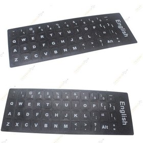 Resim Ingilizce Q Klavye Etiketi Sticker A+ Kalite 