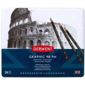 Resim Derwent Garphic Dereceli Kalem Seti - 24'lü 