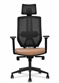 Resim Hunt Mobilya Angerd Deri Siyah Ofis Makam Koltuğu 