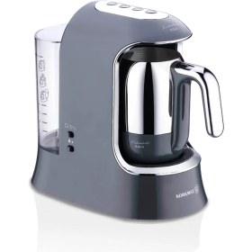 Resim Korkmaz Kahvekolik Aqua Cosmica Krom Kahve Makinesi A862-08 