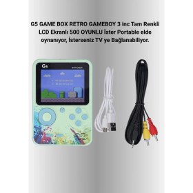 Resim MiraLive G5 Taşınabilir Retro Oyun Konsolu - Çocuk ve Yetişkinler Için 