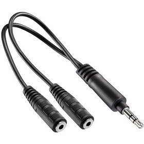Resim 3.5mm Stereo Kulaklık Ses Çoklayıcı Y Kablo 