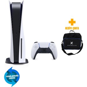 Resim Sony PS5 825GB Standart Kasa (CD+Dijital) + Tek Kol + ConsoleX Çanta (Yenilenmiş – 2 Yıl Garantili) 