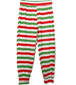 Resim Bolder Yeni Yıl Çizgili Çocuk Pijama Takımı 